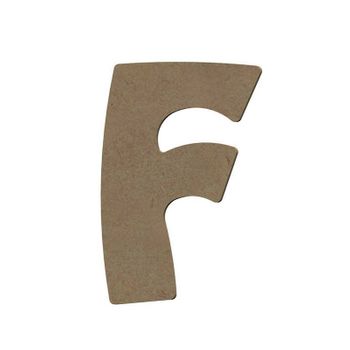 Letra F Mayúscula De Madera Mdf Para Decoración - 15 Cm