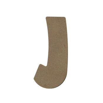 Letra J Mayúscula I De Madera Mdf Para Decorar - 15 Cm