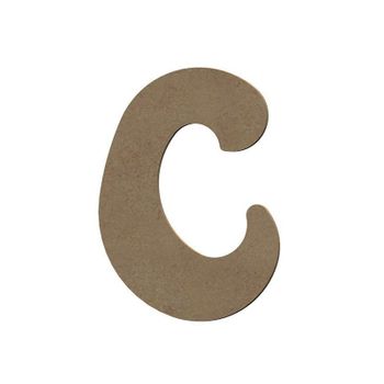 Letra C Mayúscula De Madera Mdf Para Decoración - 8 Cm