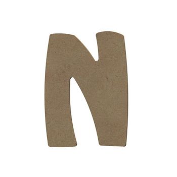 Letra N Mayúscula De Madera Mdf Para Decorar - 8 Cm