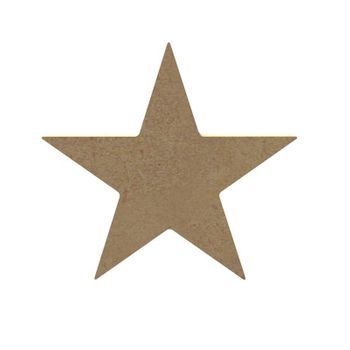 Estrella De Hollywood De Madera Para Decorar - 10 Cm