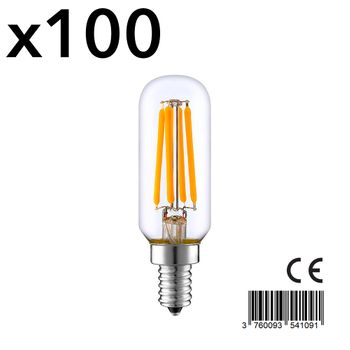 Lote De 100 Bombillas Led Con Filamento E14 4w Pluton