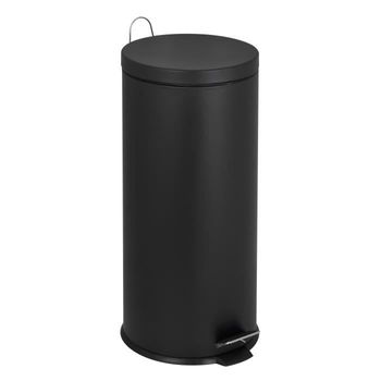 Kitchen Move Pedal Kitchen Bin Urban 30l - Black Steel