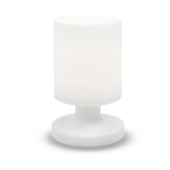 Lámpara De Mesa Led Inalámbrica H26cm Lumisky Lily W26 Blanco
