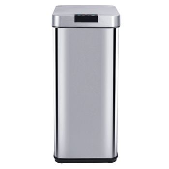 Cubo Basura De Acero Inox. C/pedal Spirellaakira50l 42,7x29,7x64,3gris  con Ofertas en Carrefour