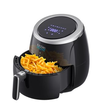 Freidora Sin Aceite Por Aire Caliente, 4,5 L, 8 Programas Fritura, Digital,  Termostato, Temporizador Negro/gris 1500w Mpm Mfr-06 con Ofertas en  Carrefour