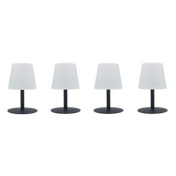 Conjunto De 4 Lámparas De Mesa Led Inalámbricas H25cm Standy Mini Rock