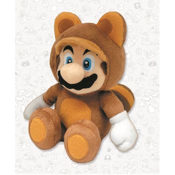 Peluche Súper Mario 21cm Mario Tanooki