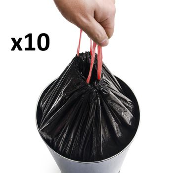 Paquete De 10 Bolsas De Basura 50l