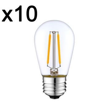 Lote De 10 Bombillas De Filamento Led E27 2w Xena