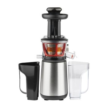 Licuadora Prensado Frío, para Verduras y Frutas, Slow Juicer, Baja  Velocidad 60 RPM, Acero Inox, Reverse, MPM, Plata, 150, MSO-12M