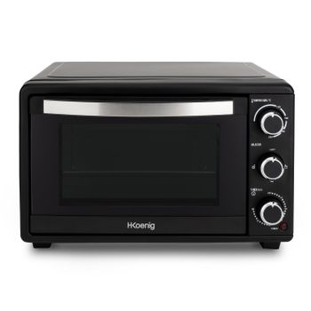 Mini Horno Eléctrico Sobremesa Fo25 H.koenig, 25 Litros, 1500 W, Hasta 230ºc,  Hasta 60 Mins, Acero Inoxidable