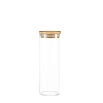 Set 3 Tuppers De Cristal Con Tapa De Bambú Jocca - 320ml + 520ml + 800ml  con Ofertas en Carrefour