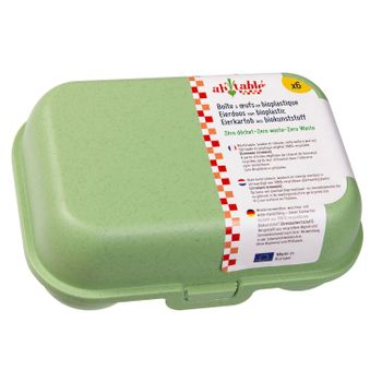 Caja 6 Huevos Bioplástico Verde