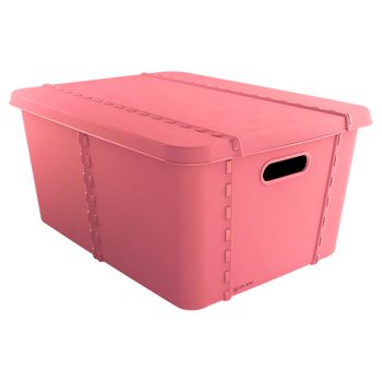 Cajas De Almacenaje Transparente – Cajas Organizadoras De Plástico Con Tapa  Y Ruedas 60 Litros (plata)jardin202 con Ofertas en Carrefour