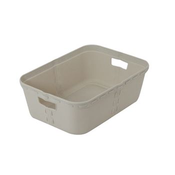 TATAY Baobab - Set de 2 Cajas Organizadoras 22L con Tapa en Plástico PP05.  Blanco Pergamon