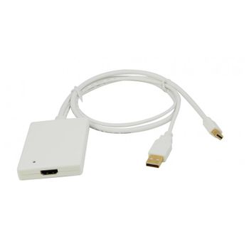 Urban Factory - Cbb21uf Mini Displayport Hdmi, Usb Blanco Adaptador De Cable