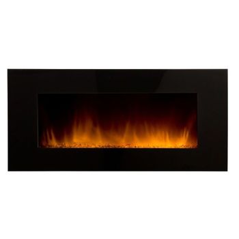 Chimenea eléctrica LED, 107x38x25cm, Salón - Comedor, Bajo Consumo