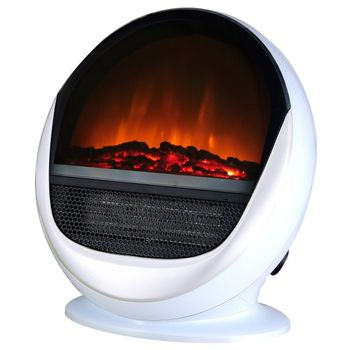 Chimenea Eléctrica De Pie Blanca 1500w Chemin'arte Ef 188