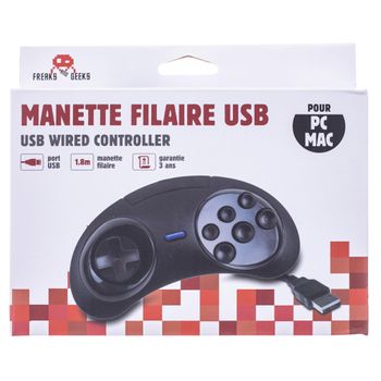 Mando Usb Forma Megadrive 6 Botones Para Pc/mac