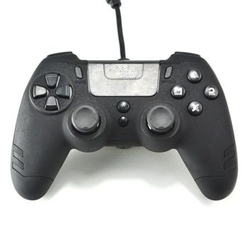 Controlador Con Cable Steelplay Metaltech Black Para Ps4