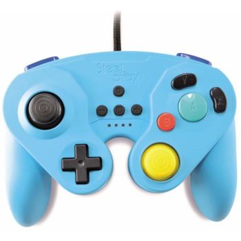 Neo Retro Pad Wired Blue Steelplay Controller Para Switch