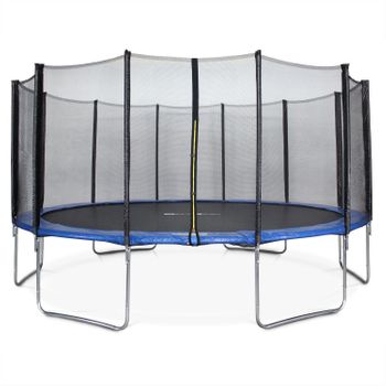 Cama elástica infantil exterior Trampolin para niños 305x250 cm. peso máx  100 kg. - JUGUETES PANRE