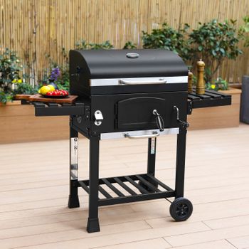 Barbacoa Portatil De Carbón Pequeña Rectangular De Hierro Y Zinc con  Ofertas en Carrefour