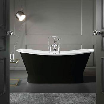 Bañera De Hierro Coventry Negra  170 Cm