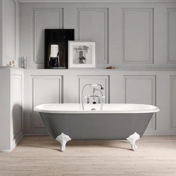 Bañera De Hierro Plymouth Gris  153 Cm