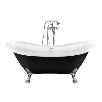 Bañera Con Patas Darlington Negra 175 Cm Cobre