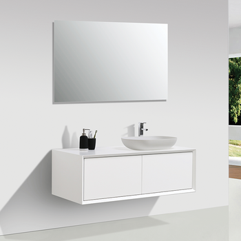 Mueble De Baño Suspendido Con Lavabo Cerámico, 2 Cajones Y Puerta Lateral  Con Cierre Amortiguado Y Organizador, 80 Cm Blanco Brillo - Tirador Cromo  Brillo con Ofertas en Carrefour