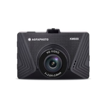 Agfa Photo Photo Realimove Km600 - In-car Car / Dash Cam (720p, 2" Pantalla, Grabación En Bucle, Detección De Movimiento, Control De Aparcamiento) Negro