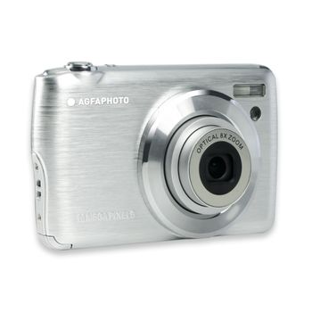 Agfa Photo Realishot Dc8200 - Cámara Digital Compacta (18mp, Vídeo Full Hd, Pantalla Lcd De 2,7", Zoom Óptico 8x, Tarjeta Sd De 16gb) Gris