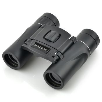 Kodak Binocular Bcs200 - Binocular Compacto, Aumento 8x, Campo De Visión 126m A 1000m, Correa De Transporte Y Estuche Incluidos - Negro