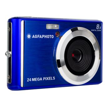 Agfa Photo Realishot Dc5500 - Cámara Digital Compacta, 24 Mp, Lcd 2.4'', Zoom Digital 8x, Batería De Litio - Azul