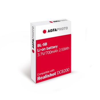 Agfa Foto - Bl-5b Batería Li-on Compatible Con La Cámara Compacta Agfa Dc8200