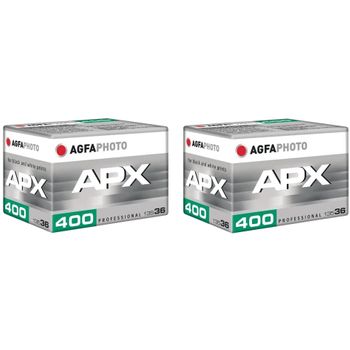 Pack 2 X Agfaphoto Apx 400 Prof 135-36