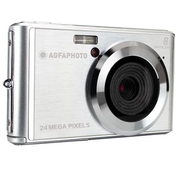 Agfa Photo Realishot Dc5500 - Cámara Digital Compacta, 24 Mp, Lcd 2.4'', Zoom Digital 8x, Batería De Litio - Gris