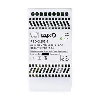 Fuente De Alimentación 12vdc 3.5a 3x Carril Din - Psdx1203.5 - Izyx