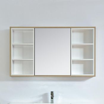 Armario Para Baño Alto Espejo De Melamina Kleankin 32x28x162cm-blanco con  Ofertas en Carrefour