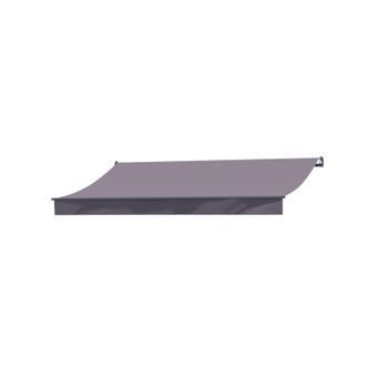 Toldo Manual Gris Topo De 3 X 2,5 m Adro