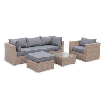 Muebles De Jardín De Resina Trenzada Redondeada - Vinci - Estilo