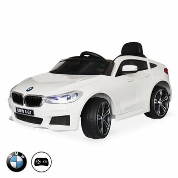 Bmw Serie 6 Gt 12v Coche Eléctrico Para Niños, 1 Plaza, Blanco