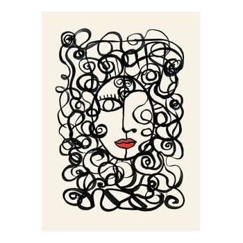 Art - Póster De Firma - Póster De Pared - Formato Retrato - Papel Fine Art Mate 270g - Diseño Medusa - 40x60 Cm