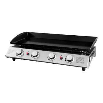 Cooker - Plancha A Gas Ii - Acero Laminado En Frío Esmaltado - Quemadores De Acero Inoxidable - Cocción Homogénea Y Sabrosa - 4 Quemadores 10 Kw