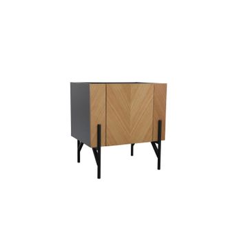 Mueble Vintage De Madera Clara Con Armario Sequoia