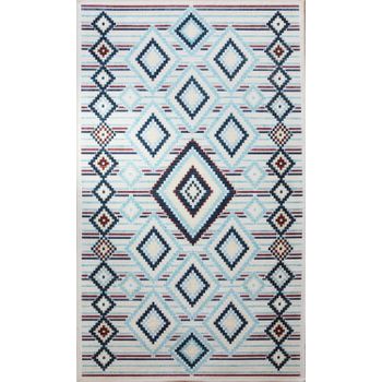 Alfombra De Interior Berbere 120 X 180 Cm - Azul