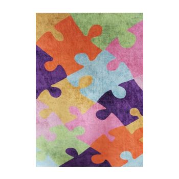 Alfombra Infantil 100 X 160 Cm - Multicolor