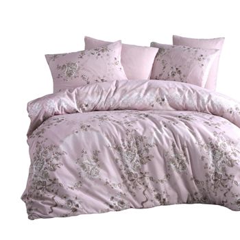 Juego De Cama Flor 260 X 240 Cm - Rosa